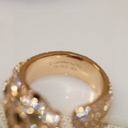 [Renovia Jewelry]PANTHERE SPOTTED FULL DIAMOND MEDIUM RING