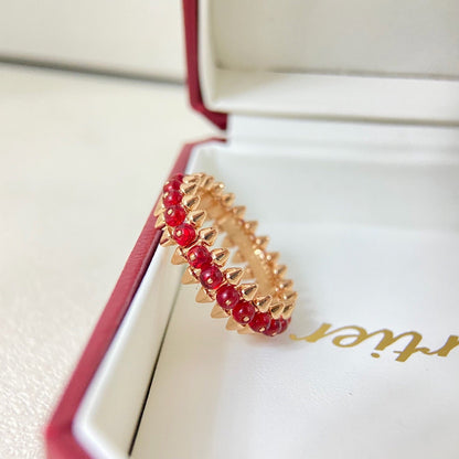 [Renovia Jewelry]CLASH 7.9MM AGATE CHALCEDONY RING