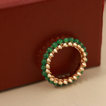 [Renovia Jewelry]CLASH 7.9MM AGATE CHALCEDONY RING