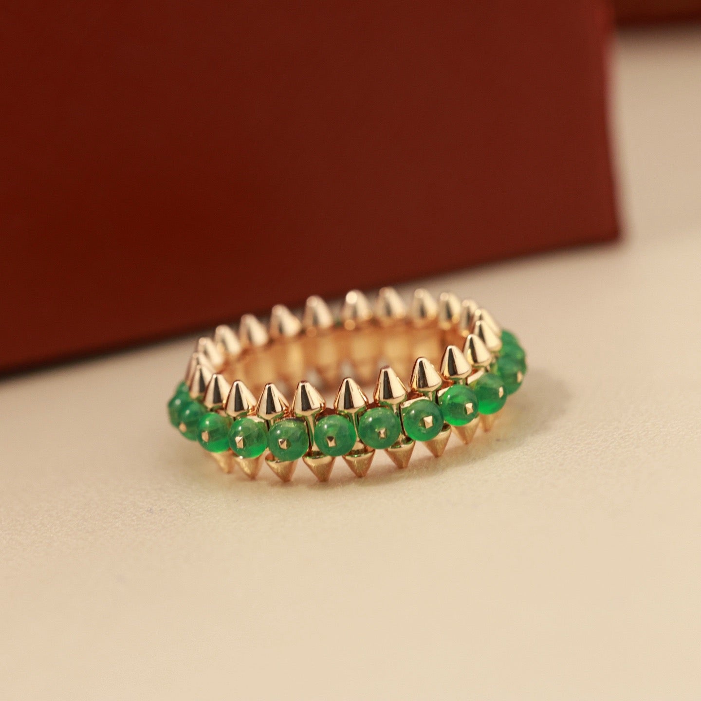 [Renovia Jewelry]CLASH 7.9MM AGATE CHALCEDONY RING