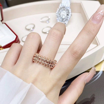 [Renovia Jewelry]CLASH 9.2MM DOUBLE ROW RING