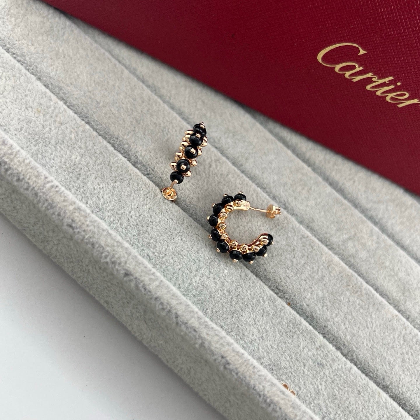 [Renovia Jewelry]CLASH 7.9MM AGATE CHALCEDONY EARRINGS