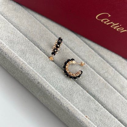 [Renovia Jewelry]CLASH 7.9MM AGATE CHALCEDONY EARRINGS