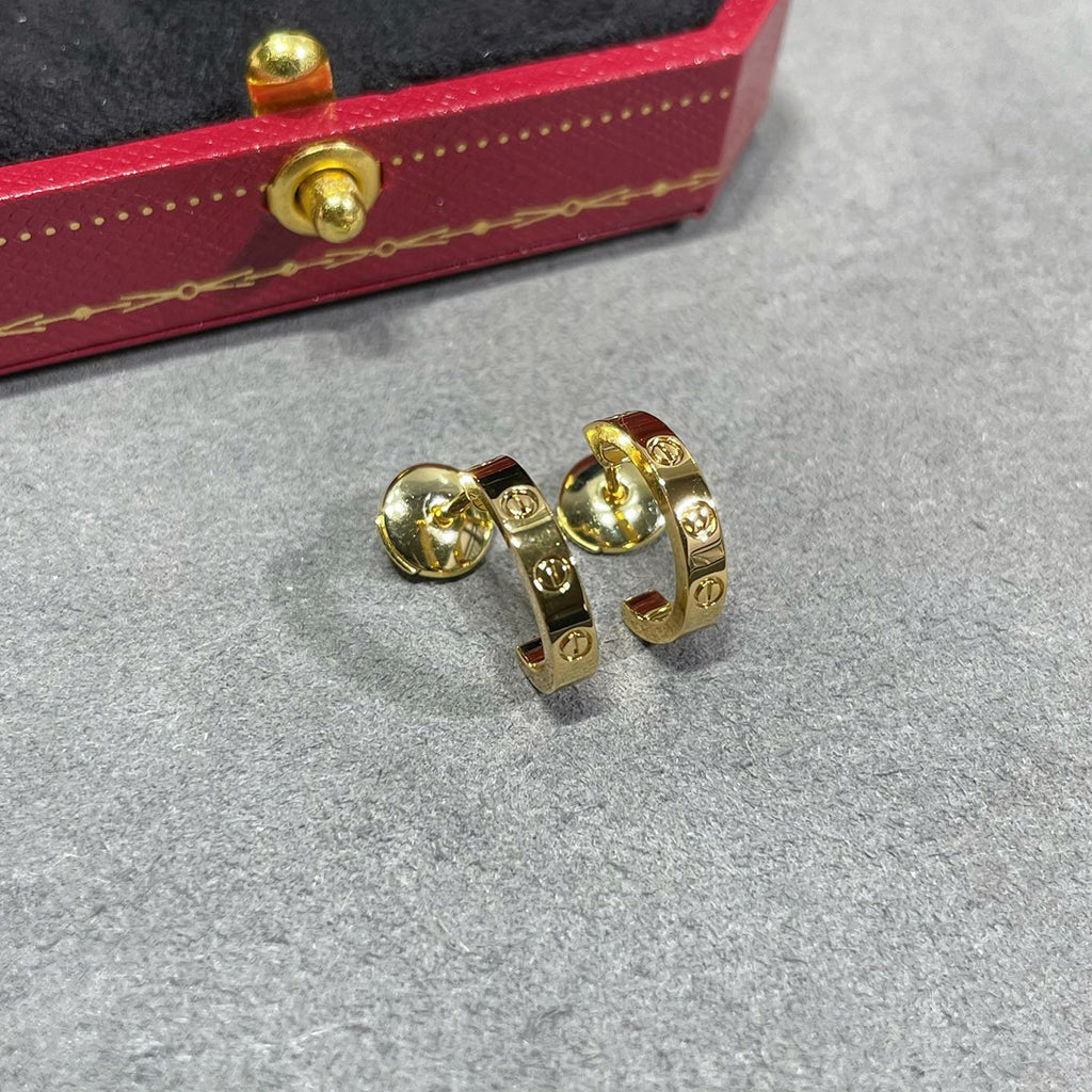 [Renovia Jewelry]LOVE EARRINGS 2.65 MM NO DIAMOND SMALL