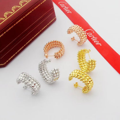 [Renovia Jewelry]CLASH 9.2MM DOUBLE ROW EARRINGS