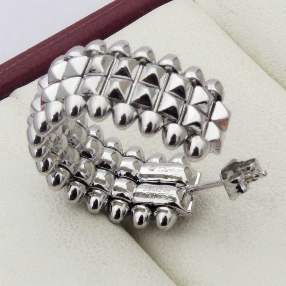 [Renovia Jewelry]CLASH 9.2MM DOUBLE ROW EARRINGS