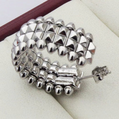 [Renovia Jewelry]CLASH 9.2MM DOUBLE ROW EARRINGS