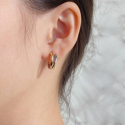 [Renovia Jewelry]TRINITY ON DIAMOND CLASSIC EARRINGS
