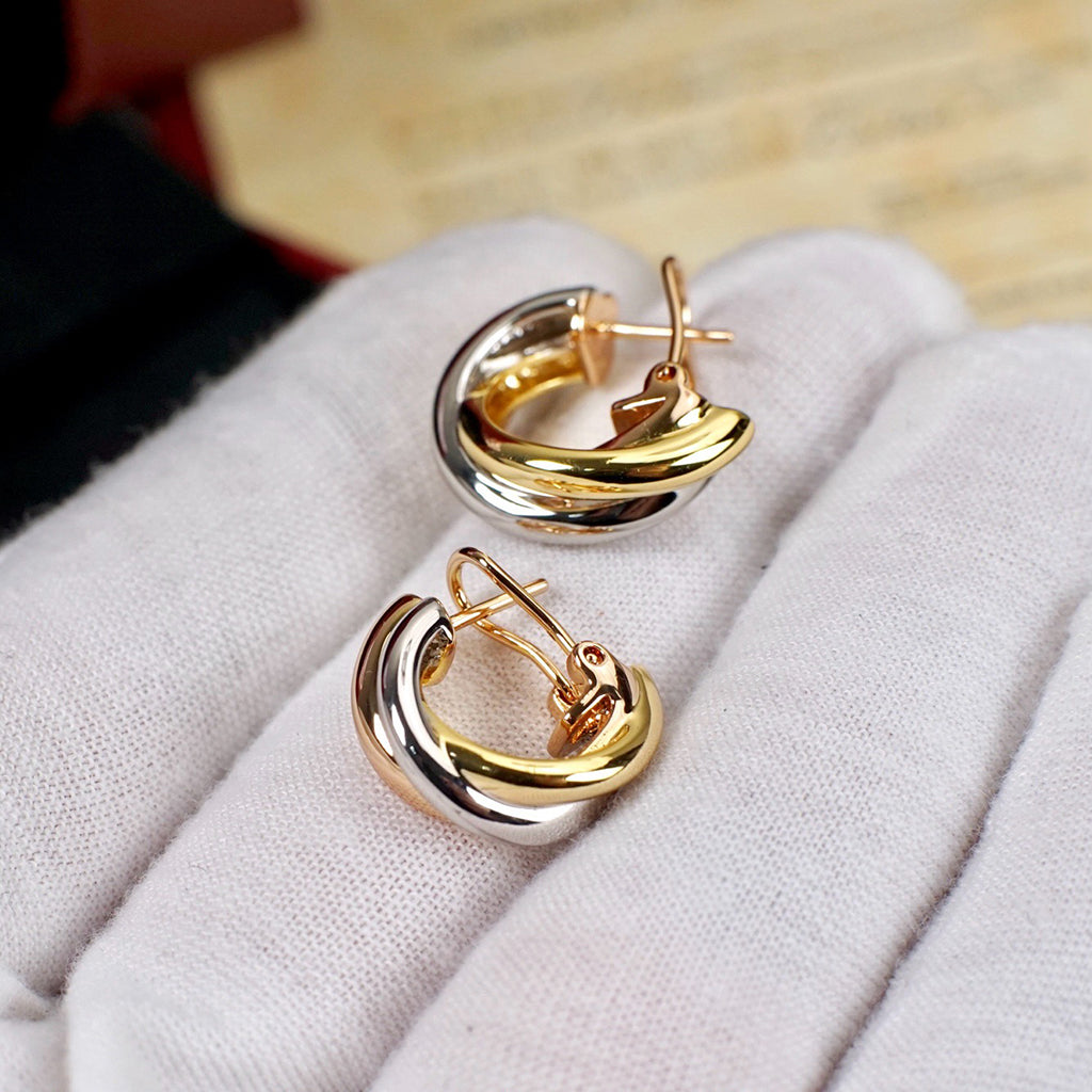 [Renovia Jewelry]TRINITY ON DIAMOND CLASSIC EARRINGS