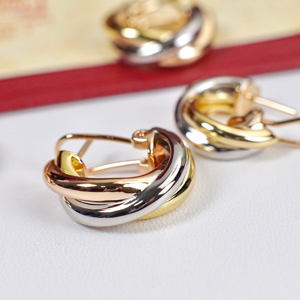 [Renovia Jewelry]TRINITY ON DIAMOND CLASSIC EARRINGS