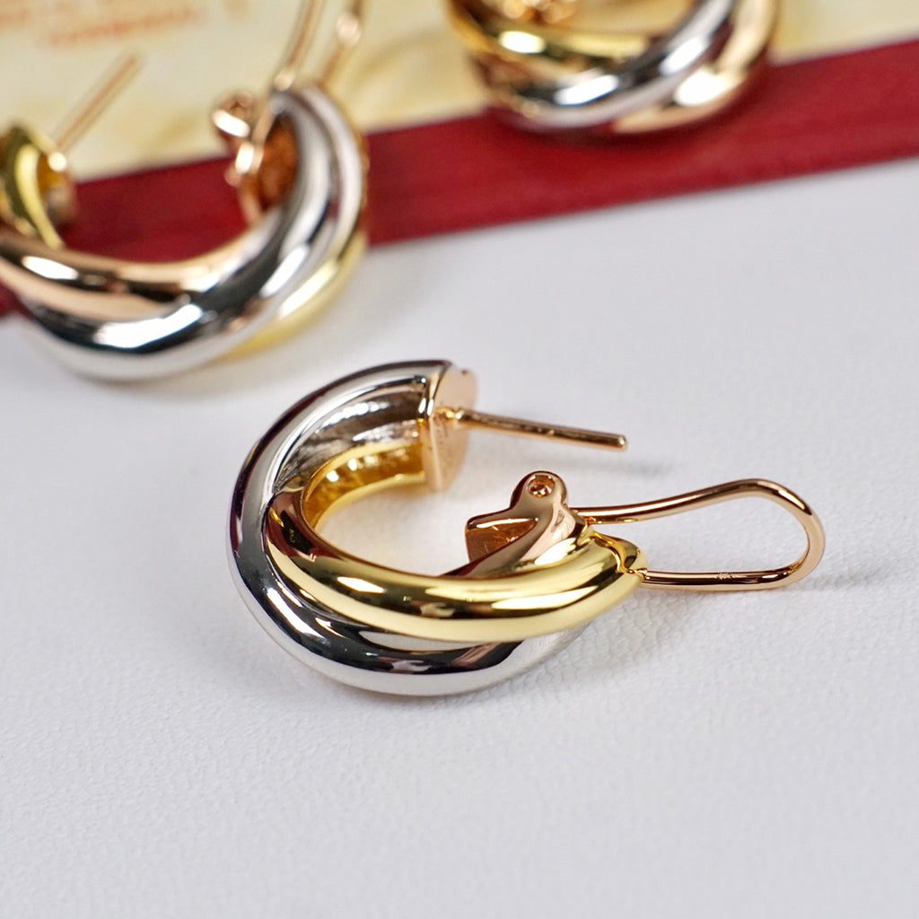 [Renovia Jewelry]TRINITY ON DIAMOND CLASSIC EARRINGS