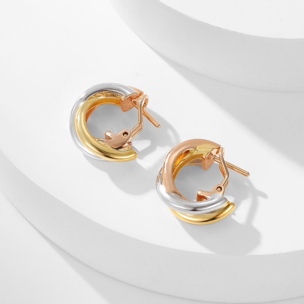 [Renovia Jewelry]TRINITY ON DIAMOND CLASSIC EARRINGS