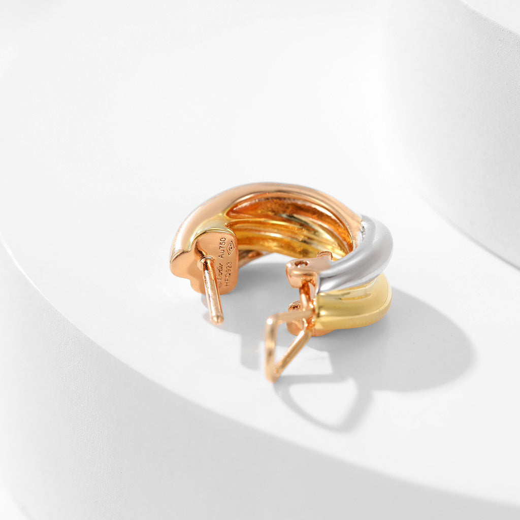 [Renovia Jewelry]TRINITY ON DIAMOND CLASSIC EARRINGS
