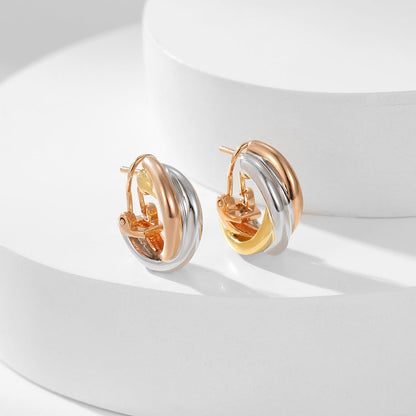 [Renovia Jewelry]TRINITY ON DIAMOND CLASSIC EARRINGS
