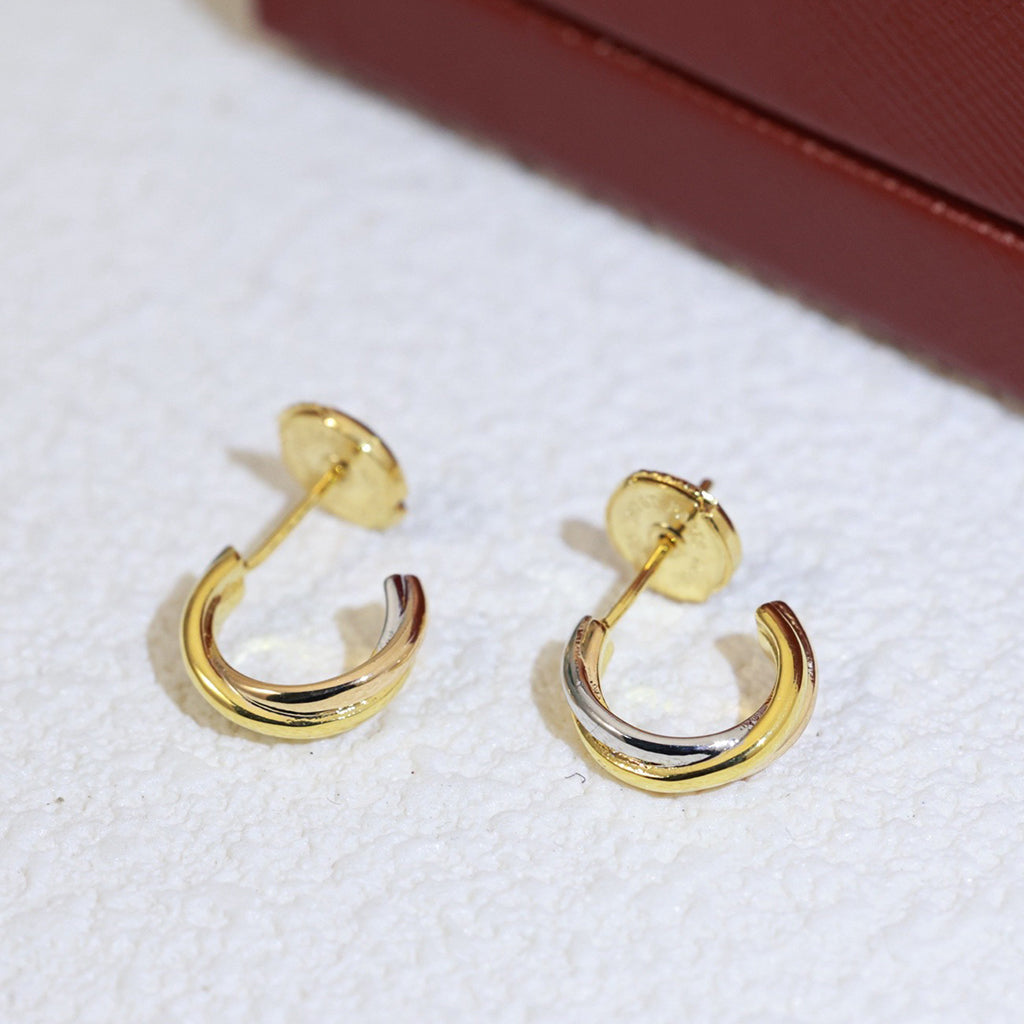 [Renovia Jewelry]TRINITY ON DIAMOND MINI EARRINGS