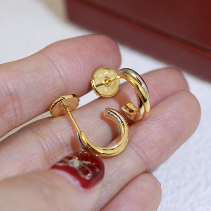 [Renovia Jewelry]TRINITY ON DIAMOND MINI EARRINGS