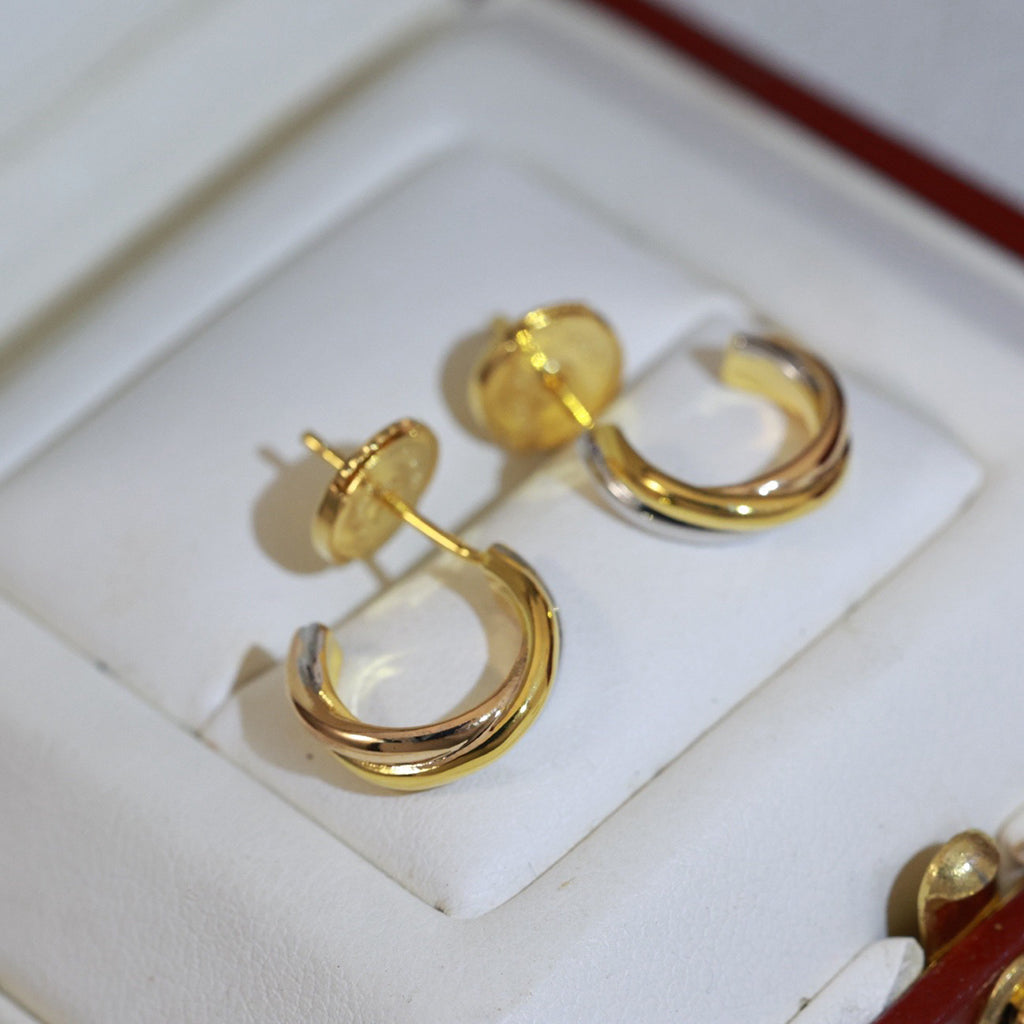 [Renovia Jewelry]TRINITY ON DIAMOND MINI EARRINGS