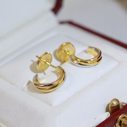 [Renovia Jewelry]TRINITY ON DIAMOND MINI EARRINGS