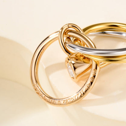 [Renovia Jewelry]TRINITY ON DIAMOND  EARRINGS
