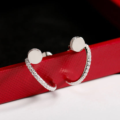 [Renovia Jewelry]JUSTE FULL DIAMOND SMALL EARRINGS