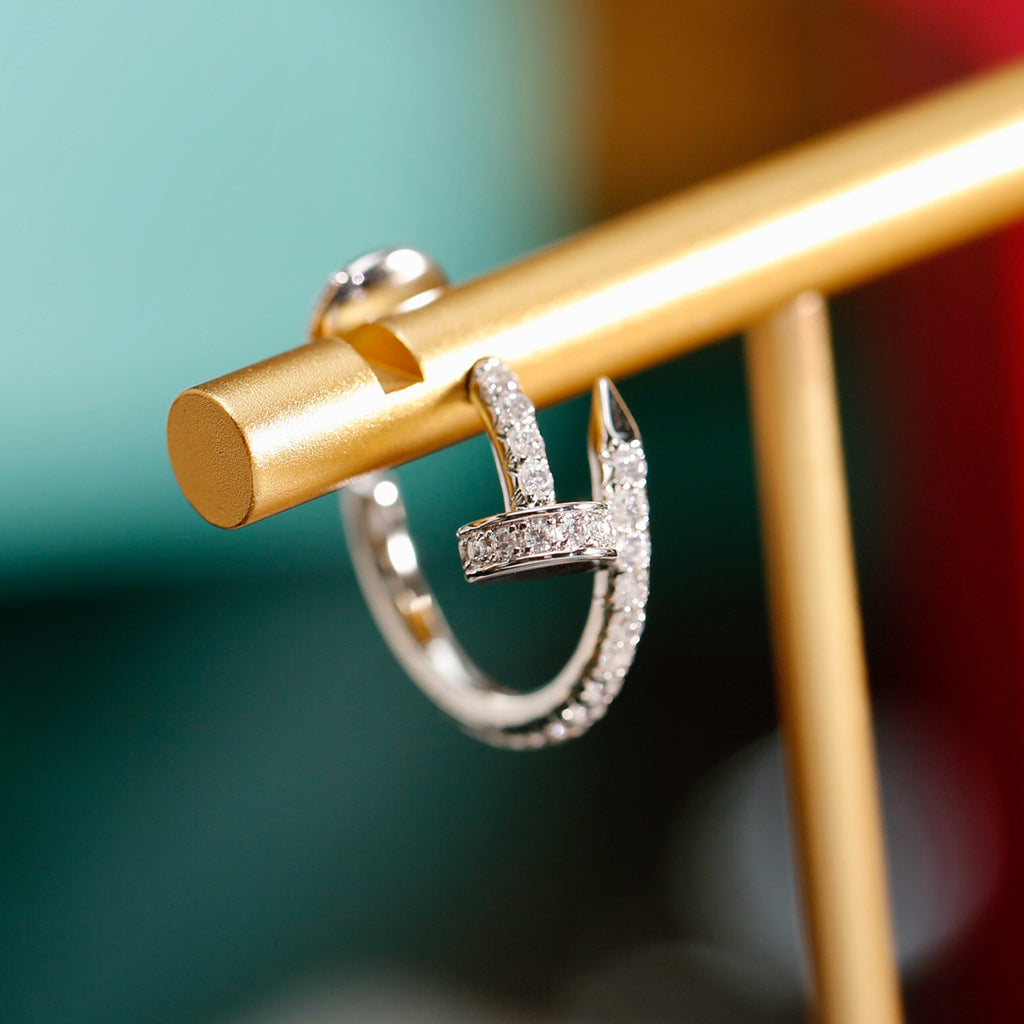 [Renovia Jewelry]JUSTE FULL DIAMOND SMALL EARRINGS