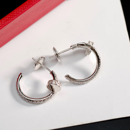 [Renovia Jewelry]JUSTE FULL DIAMOND SMALL EARRINGS