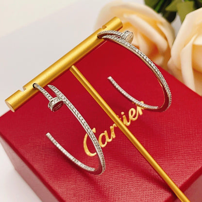 [Renovia Jewelry]JUSTE FULL DIAMOND LARGE EARRINGS