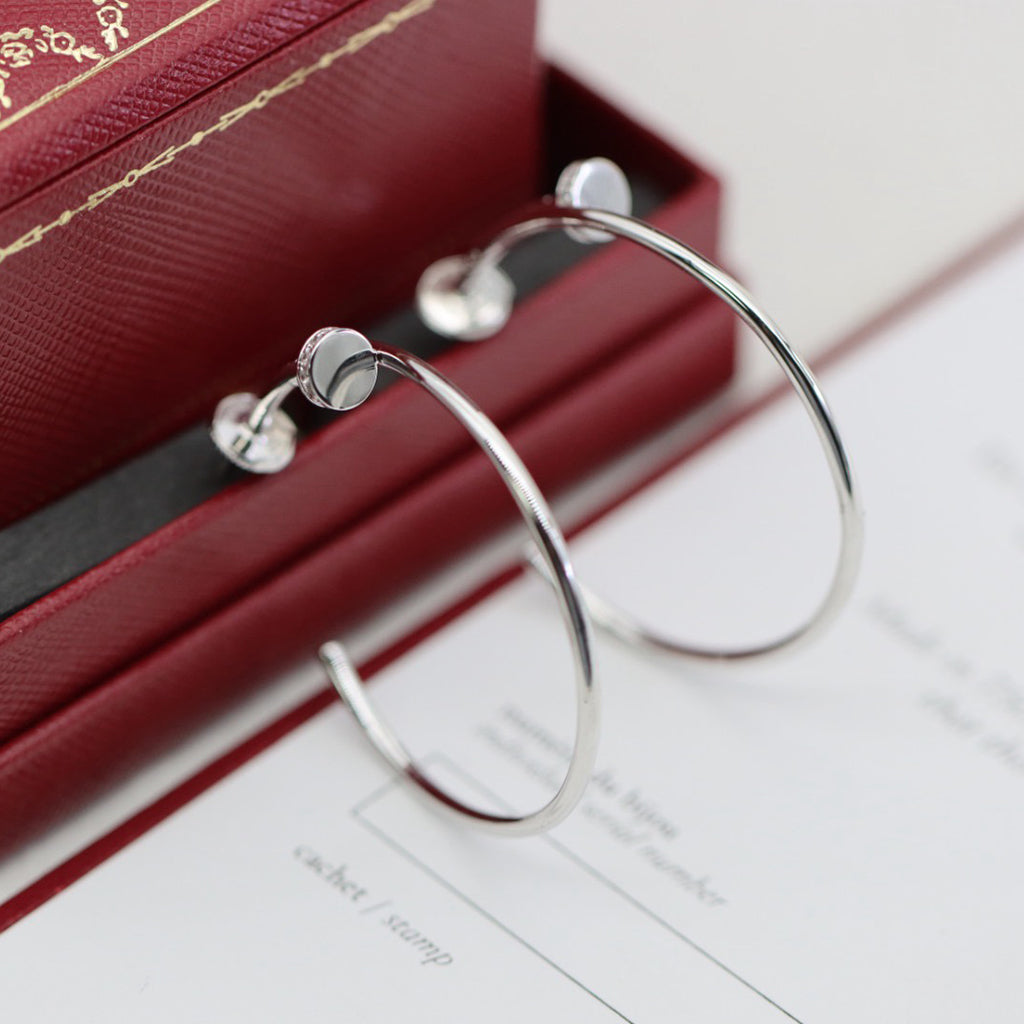 [Renovia Jewelry]JUSTE HALF DIAMOND LARGE EARRINGS