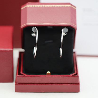 [Renovia Jewelry]JUSTE HALF DIAMOND LARGE EARRINGS