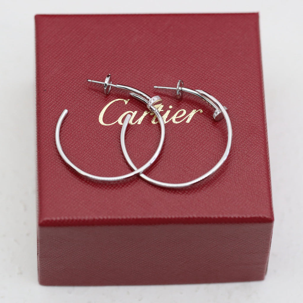 [Renovia Jewelry]JUSTE HALF DIAMOND LARGE EARRINGS