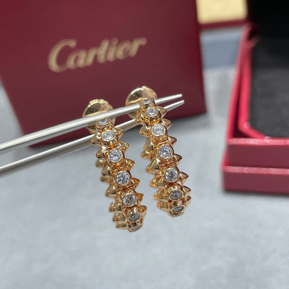 [Renovia Jewelry]CLASH FULL DIAMOND MEDIUM EARRINGS
