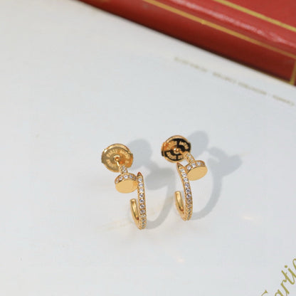 [Renovia Jewelry]JUSTE FULL DIAMOND DOUBLE EARRINGS
