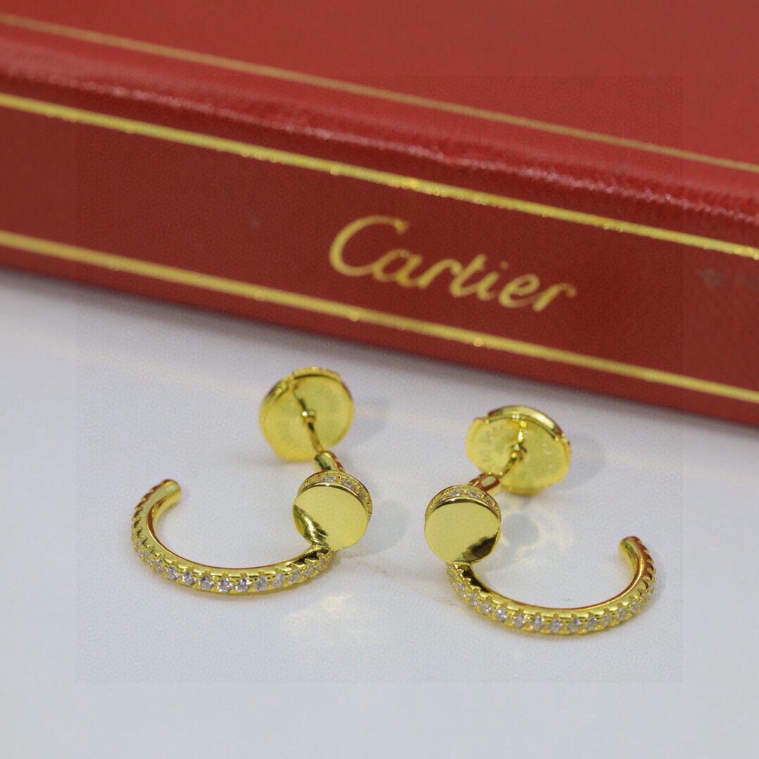 [Renovia Jewelry]JUSTE FULL DIAMOND DOUBLE EARRINGS