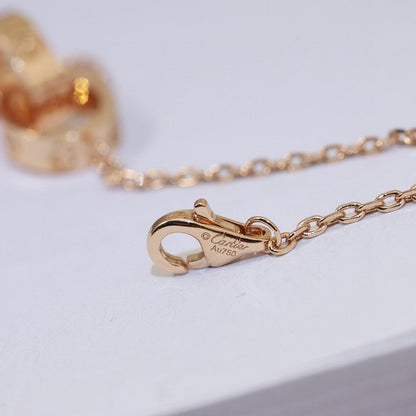 [Renovia Jewelry]LOVE DOUBLE RING NECKLACE