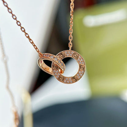 [Renovia Jewelry]LOVE  FULL DIAMOND PENDANT NECKLACE