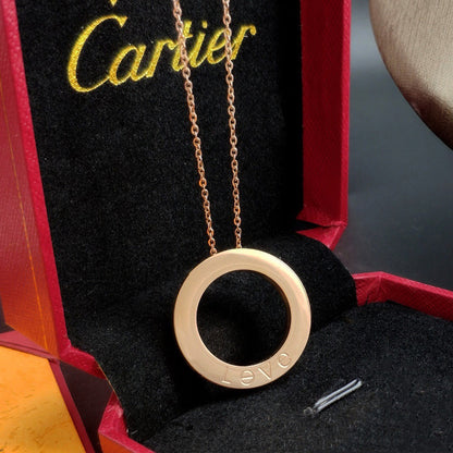 [Renovia Jewelry]LOVE NECKLACE 16MM 3 DIAMONDS