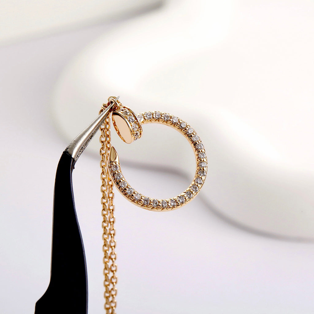 [Renovia Jewelry]JUSTE NECKLACE FULL DIAMOND
