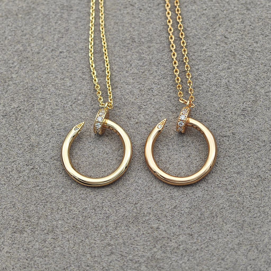 [Renovia Jewelry]JUSTE NECKLACE HALF DIAMOND