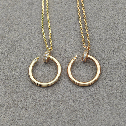 [Renovia Jewelry]JUSTE NECKLACE HALF DIAMOND