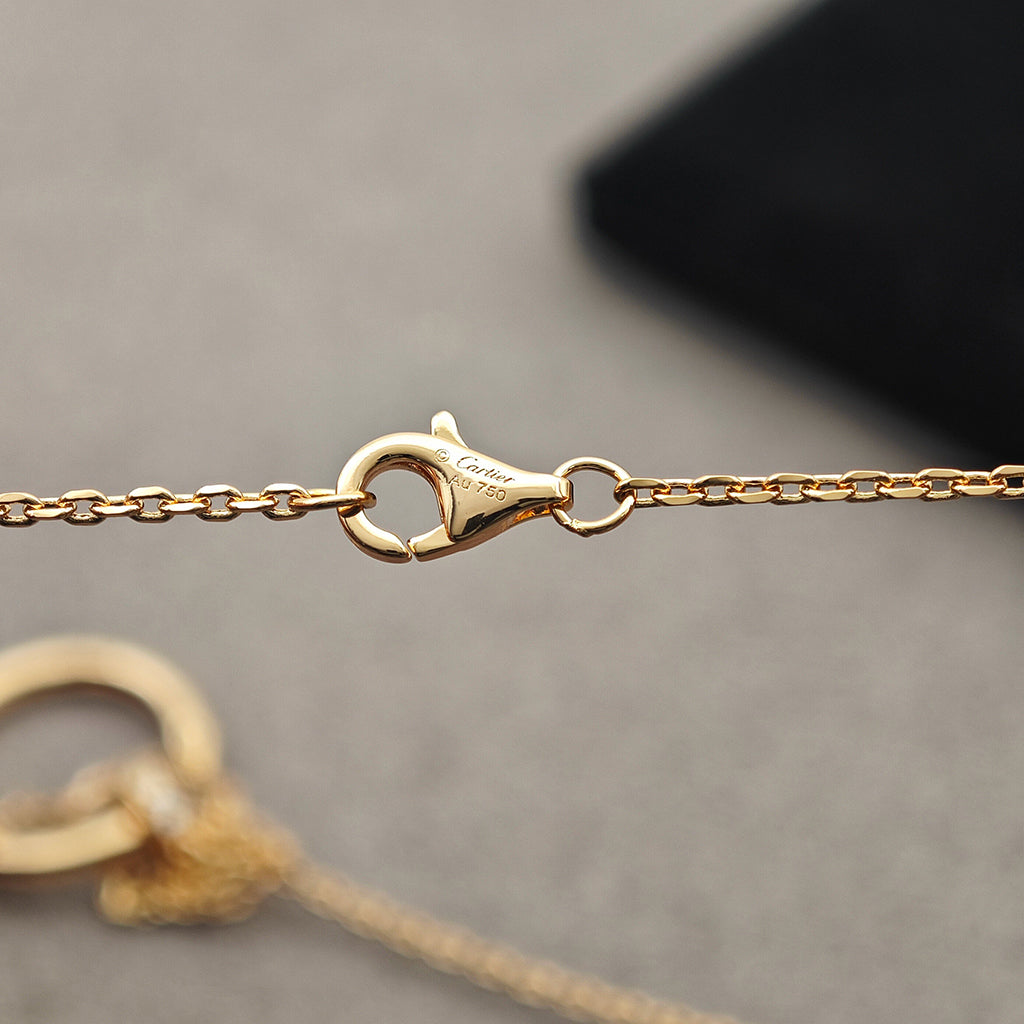 [Renovia Jewelry]JUSTE NECKLACE HALF DIAMOND