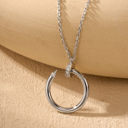 [Renovia Jewelry]JUSTE NECKLACE HALF DIAMOND