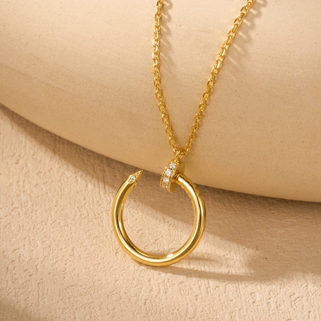 [Renovia Jewelry]JUSTE NECKLACE HALF DIAMOND