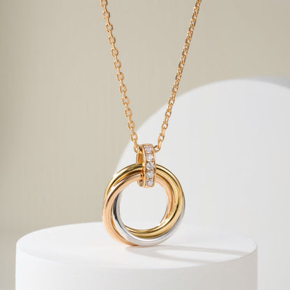 [Renovia Jewelry]TRINITY MEDIUM  DIAMONDS NECKLACE