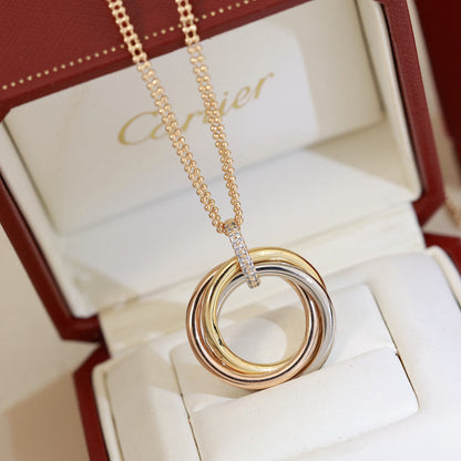 [Renovia Jewelry]TRINITY MEDIUM  DIAMONDS NECKLACE