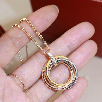[Renovia Jewelry]TRINITY MEDIUM  DIAMONDS NECKLACE