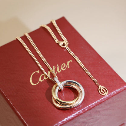 [Renovia Jewelry]TRINITY MEDIUM  DIAMONDS NECKLACE