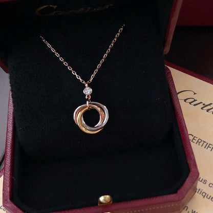 [Renovia Jewelry]TRINITY  NECKLACE 1 DIAMOND