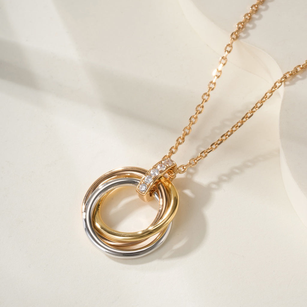 [Renovia Jewelry]TRINITY MEDIUM  DIAMONDS NECKLACE