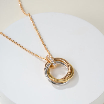 [Renovia Jewelry]TRINITY MEDIUM  DIAMONDS NECKLACE