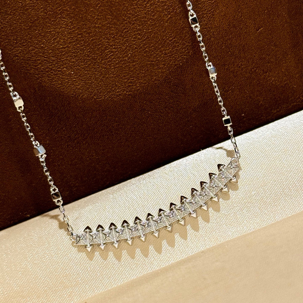 [Renovia Jewelry]CLASH  SMALL FULL DIAMOND NECKLACE